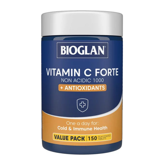 Bioglan Vitamin C Forte Non Acidic 1000MG + Antioxidants Tab 150 - OhYouLuckyDuck.com.au