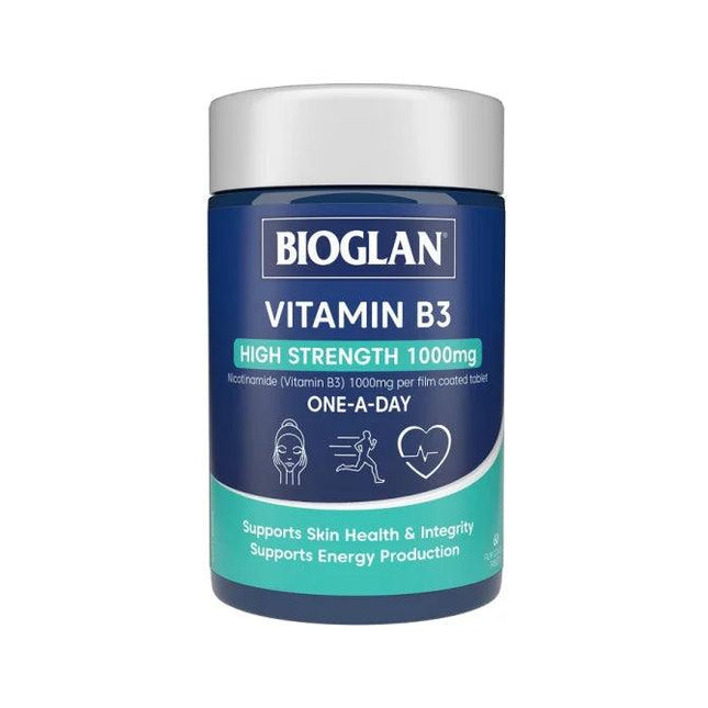 Bioglan Vitamin B3 High Strength 1000mg 60 Tablets - OhYouLuckyDuck.com.au