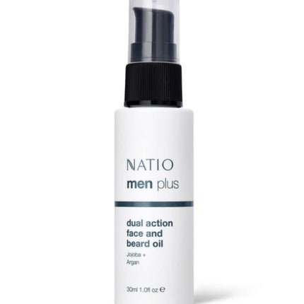Natio Men Plus Dual Action Face And Beard Oil 30mL