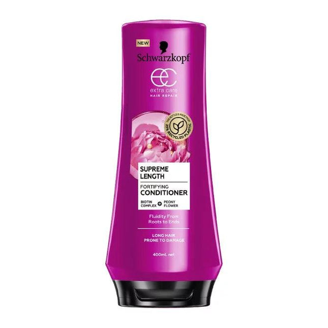 Schwarzkopf Extra Care Supreme Length Fortifying Conditioner 400ml - OhYouLuckyDuck.com.au