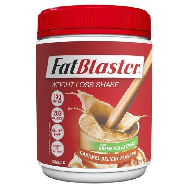 Naturopathica Fatblaster Less Sugar Weight Loss Shake Caramel 430g - OhYouLuckyDuck.com.au