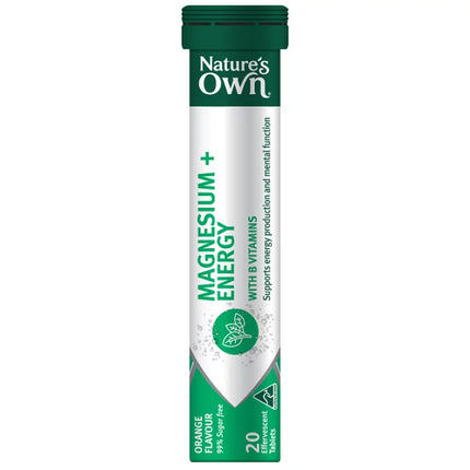 Natures Own Magnesium And Energy 20 Tablets - OhYouLuckyDuck.com.au