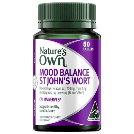 Natures Own Mood Balance St Johns Wort 50 Tablets - OhYouLuckyDuck.com.au