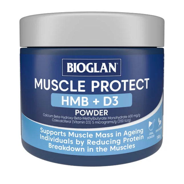 Bioglan Muscle Prot Hmb D3 Pwd 150G - OhYouLuckyDuck.com.au