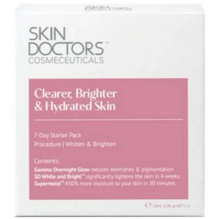 Skin Doctors Cosmeceuticals Clearer Brighter And Hydrated Skin Starter Pack