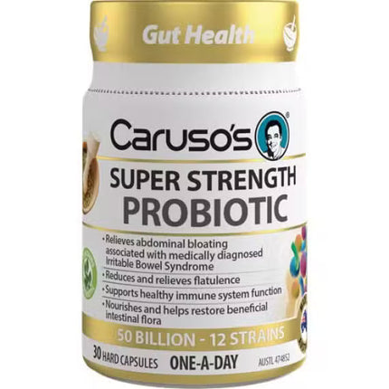 Carusos Super Strength Probiotic Caps 30