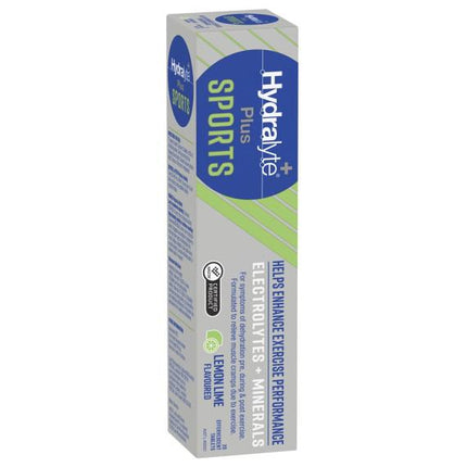 Hydralyte Plus Sport Effervescent Electrolyte Tablets Lemon Lime 20 Count