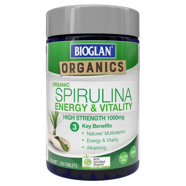 Bioglan Spirulina 1000MG Tabs 200 - OhYouLuckyDuck.com.au