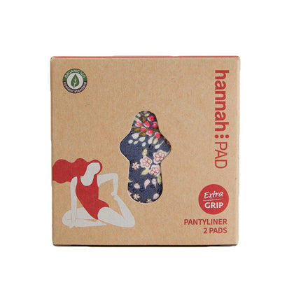 Hannahpad Reusable Cloth Pad Pantyliner x 2 Pack (Fabric supplied at random) - OhYouLuckyDuck.com.au
