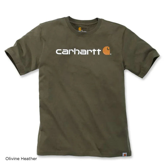 Carhartt Core Logo S/S T-Shirt Olivine Heather