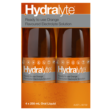 Hydralyte Colour Free Lemonade Oral Rehydration Solution 250ML 4