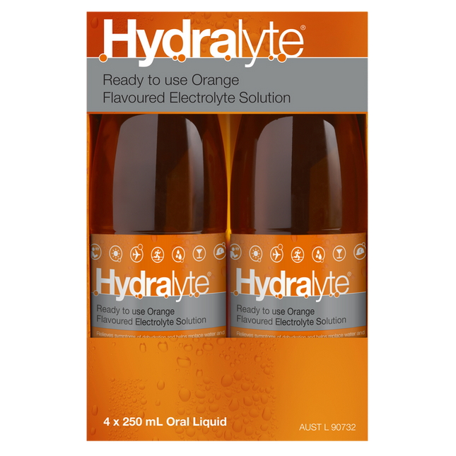 Hydralyte Colour Free Lemonade Oral Rehydration Solution 250ML 4