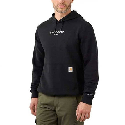Carhartt Force Relaxed Fit Lightweight Logo Graphic Hoodie Black