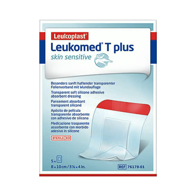 Leukoplast Leukomed T Plus Skin Sensitive 8 x 10cm 5 Pack - OhYouLuckyDuck.com.au