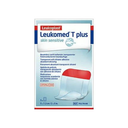 Leukoplast Leukomed T Plus Skin Sensitive 5 Pack – 5 x 7.2cm - OhYouLuckyDuck.com.au