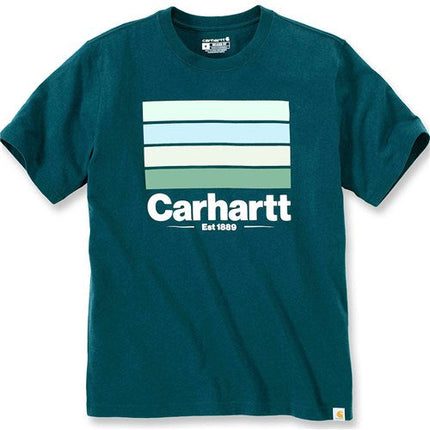 Carhartt Line Graphic S/S T-Shirt Night Blue Heather