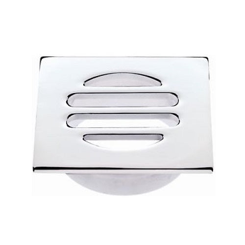 Mildon Grate Heavy Brass 50mm Square Chrome (One Piece)