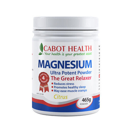 Cabot Health Magnesium Ultimate Potency Citrus Powder 200g