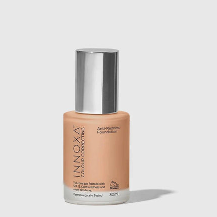 Innoxa Anti Redness Foundation Sand 30ml - OhYouLuckyDuck.com.au