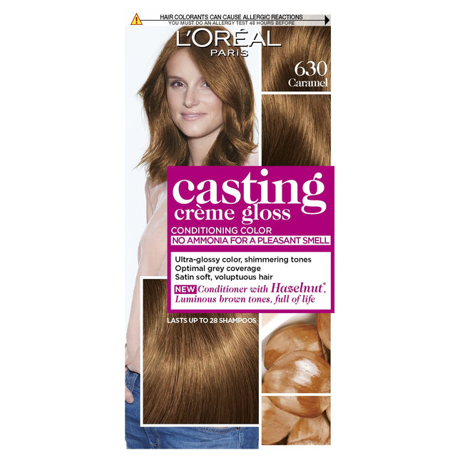 L’Oréal Paris Casting Crème Gloss Semi-Permanent Hair Colour – 630 Caramel - OhYouLuckyDuck.com.au