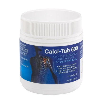 Calci-Tab 600 Calcium Supplement 120 Tablets - OhYouLuckyDuck.com.au