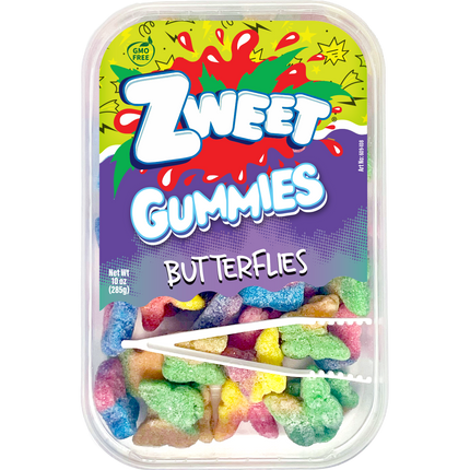 ZweetGummy Butterflies Chewy Fruit Flavored Candy 283G
