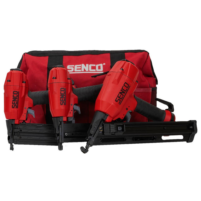 Senco 10S2001N 3 Tool Black Label Tri-Series Air Pneumatic Fix-Out Finish Combo Kit FIP35 FIP18 SLS18MG