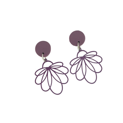 Lovisa Gold Plated Sterling Silver Lilac Flower Stud Earrings