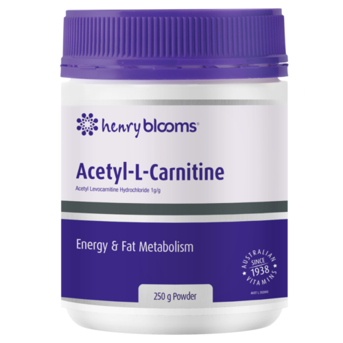 Henry Blooms Acetyl L Carnitine Powder 250g - OhYouLuckyDuck.com.au