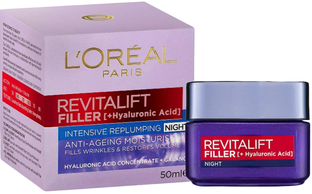 L'Oreal RevitaLift Filler Night Moisturiser 50ml - OhYouLuckyDuck.com.au