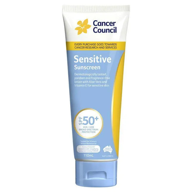 Cancer Council Sensitive SPF50+ 110mL Tube