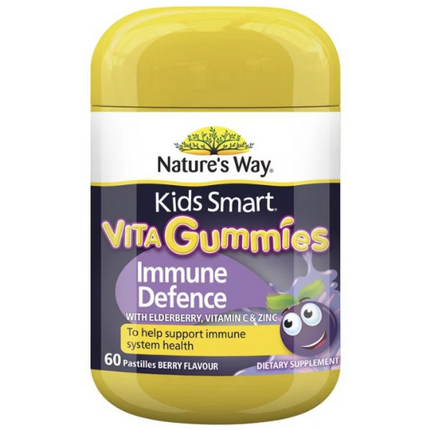 Nature’s Way Kids Smart Vita Gummies Immune Defence 60 Pastilles - OhYouLuckyDuck.com.au