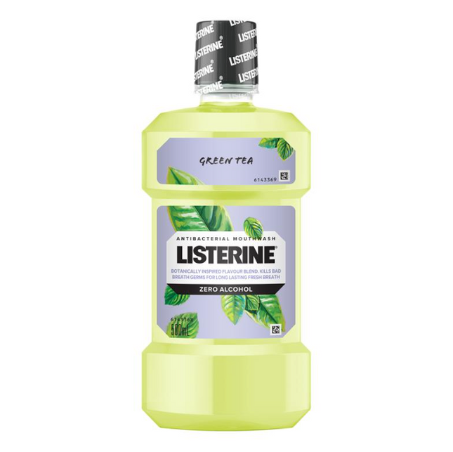 Listerine Green Tea 500mL - OhYouLuckyDuck.com.au