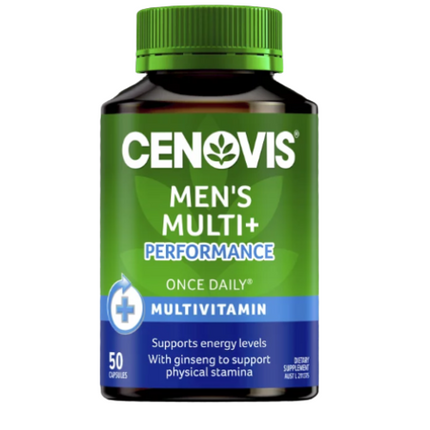 Cenovis Mens Multi + Performance 50 Capsules - OhYouLuckyDuck.com.au