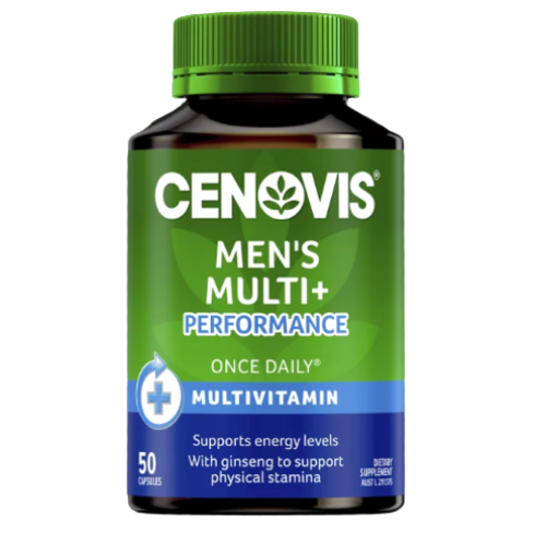 Cenovis Mens Multi + Performance 50 Capsules - OhYouLuckyDuck.com.au