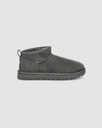 UGG Womens Classic Ultra Mini Boots Grey