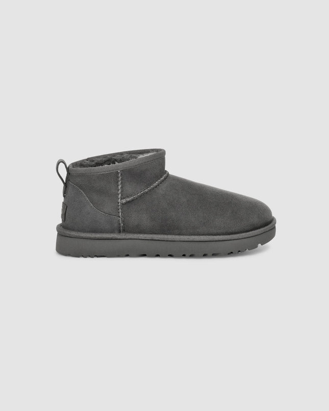 UGG Womens Classic Ultra Mini Boots Grey