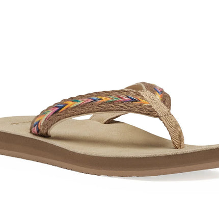 Sanuk Women's Fraidy Hemp Rainbow
