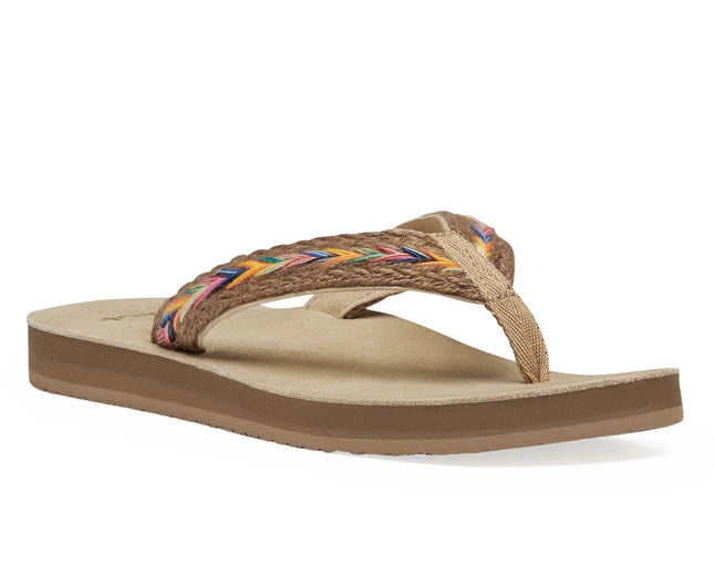 Sanuk Women's Fraidy Hemp Rainbow