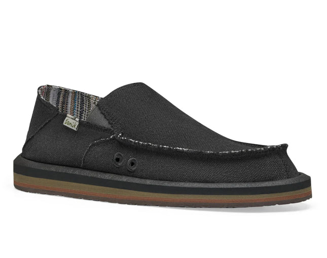 Sanuk Men's Vagabond St Hemp Black