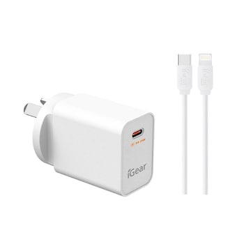Igear 25W PD USB C Fast Charger with Type C to Type C Cable