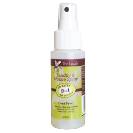The Locals Natural Sandfly and Mozzie Spray DEET Free Insect Repellent 50ML