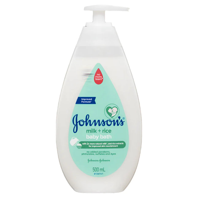 Johnson’S Baby Bath Milk Plus Rice Pump 500mL