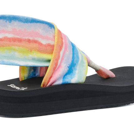 Sanuk Women's Sling St Midform Tie Dye Rainbow