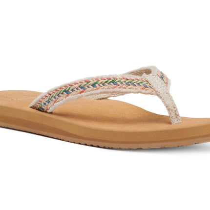 Sanuk Women's Fraidy Jute Natural Multi
