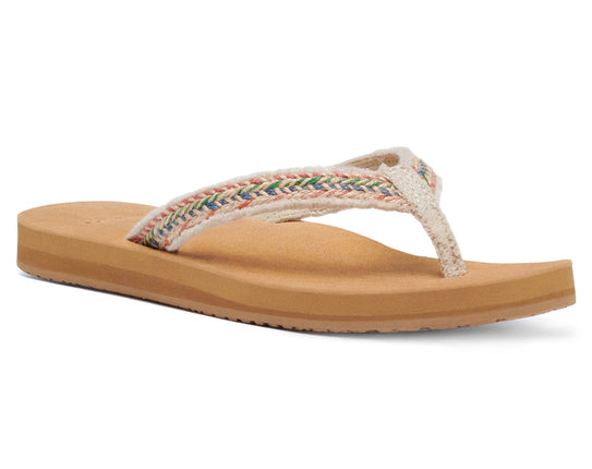 Sanuk Women's Fraidy Jute Natural Multi