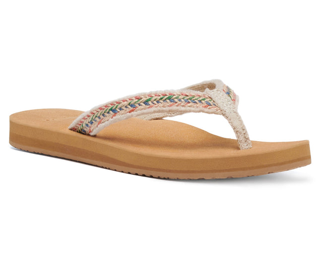 Sanuk Women's Fraidy Jute Natural Multi
