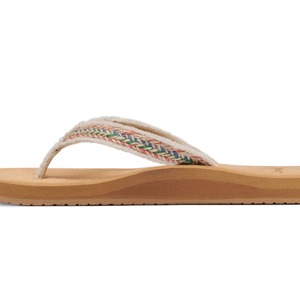 Sanuk Women's Fraidy Jute Natural Multi