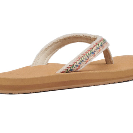 Sanuk Women's Fraidy Jute Natural Multi