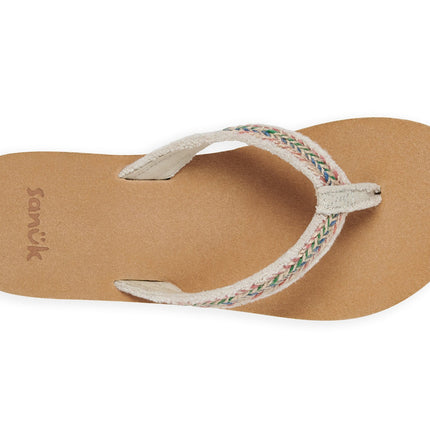 Sanuk Women's Fraidy Jute Natural Multi